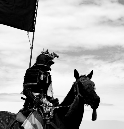 武士が馬に乗ってるイメージ