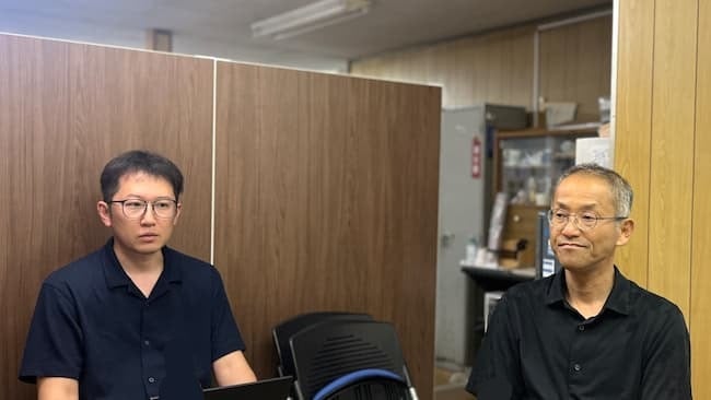 伊藤忠飼料の岡崎さんと鈴木さん