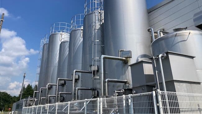 那須塩原CSのミルク貯蔵タンク