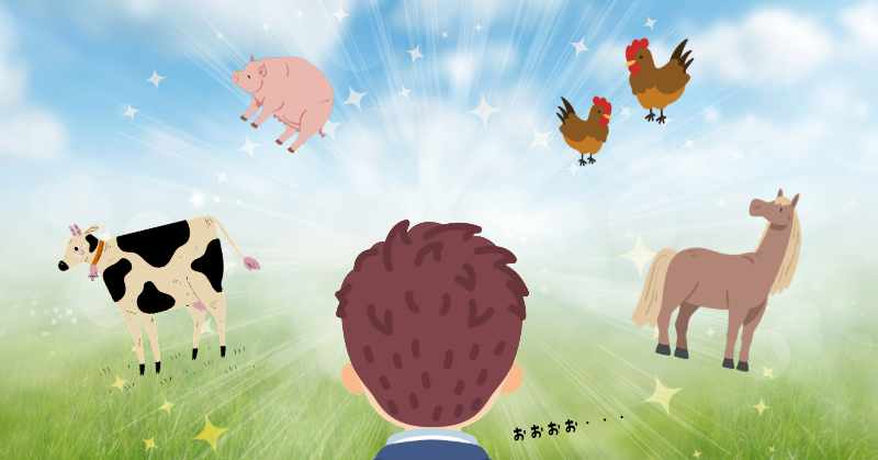 目に入るものがどれもはじめての光景。農業高校畜産科！