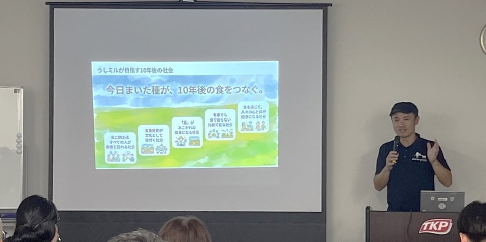 原さん講演　今日まいた種が、10年後の食をつなぐ