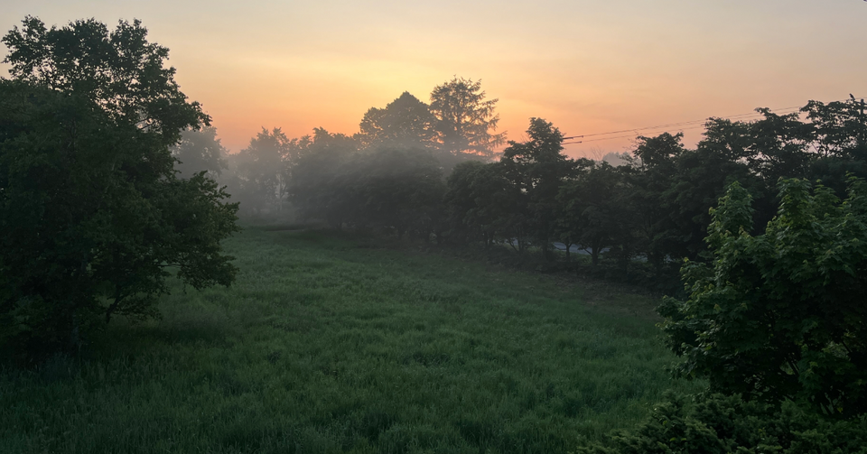 標津、６月の３時半。幻想的な風景！