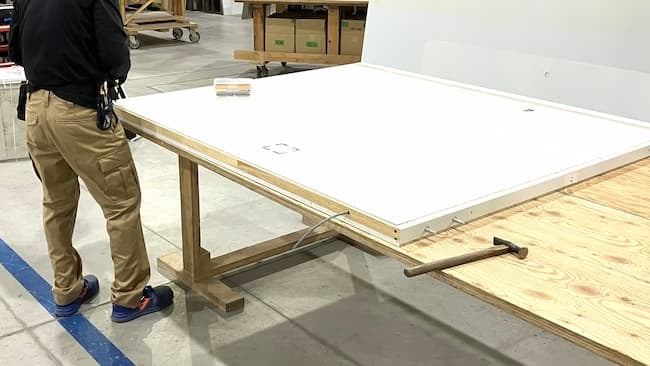 岸産業さんの作業場