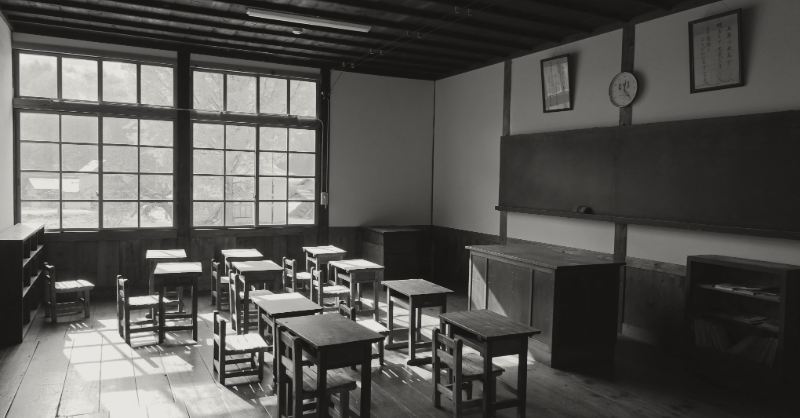 昔の学校のイメージ