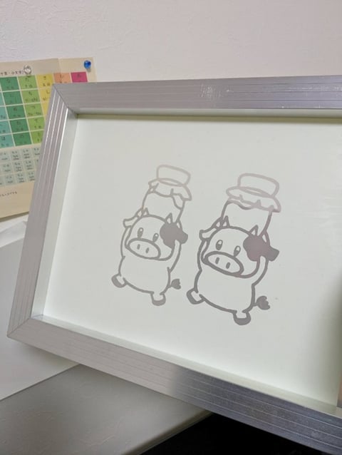 オリジナルで考えた自作のシルクスクリーン版完成品